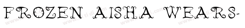 Frozen Aisha wears字体转换